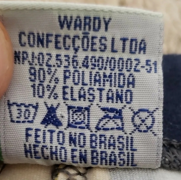 ❤ LIQUIDO YOGA CROP LEGGINGS YELLOW / NAVY / GRAY CHAIN PATTERN WOMEN'S SIZE MED - Picture 10 of 10